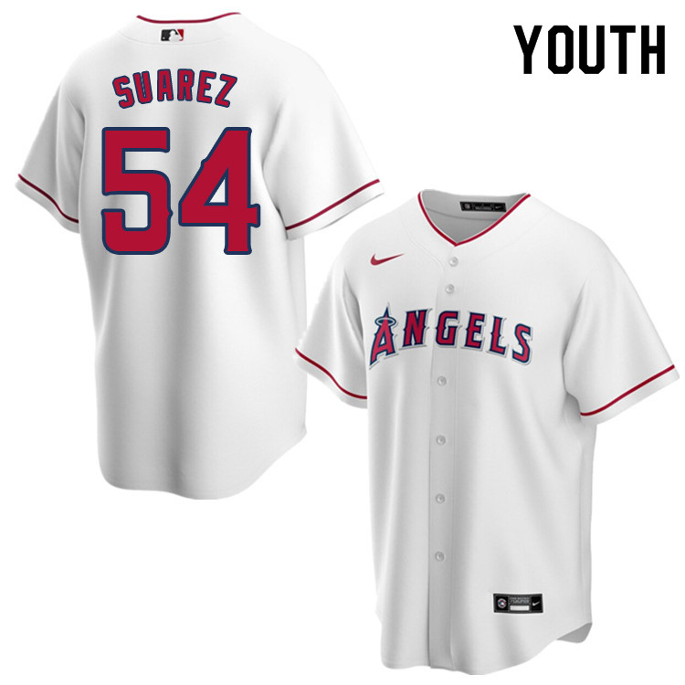 Nike Youth #54 Jose Suarez Los Angeles Angels Baseball Jerseys Sale-White
